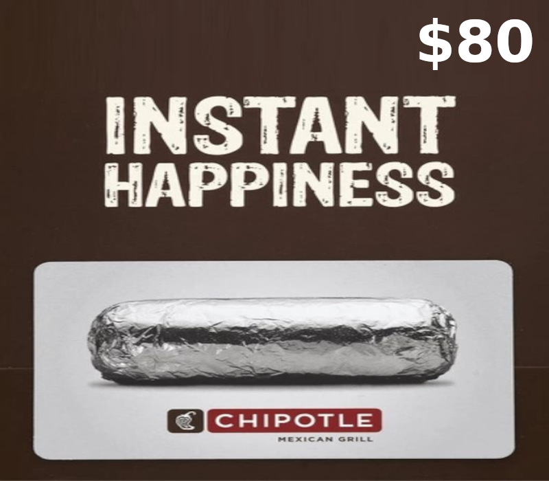 Chipotle USD 80 Подарочная карта US