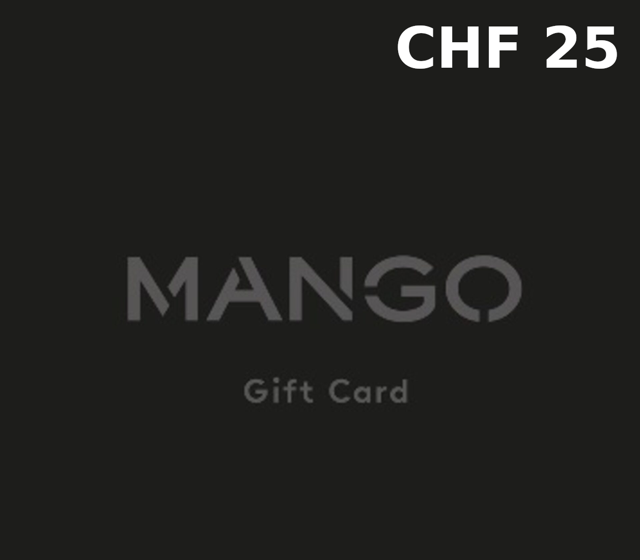 Mango CHF 25 Подарочная карта CH