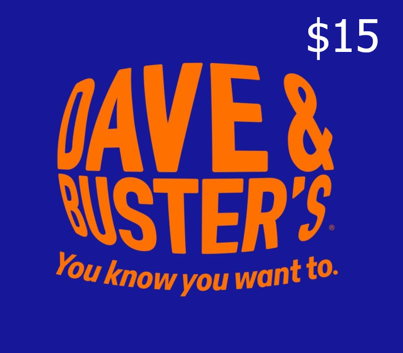 Dave & Buster's USD 15 Подарочная карта US