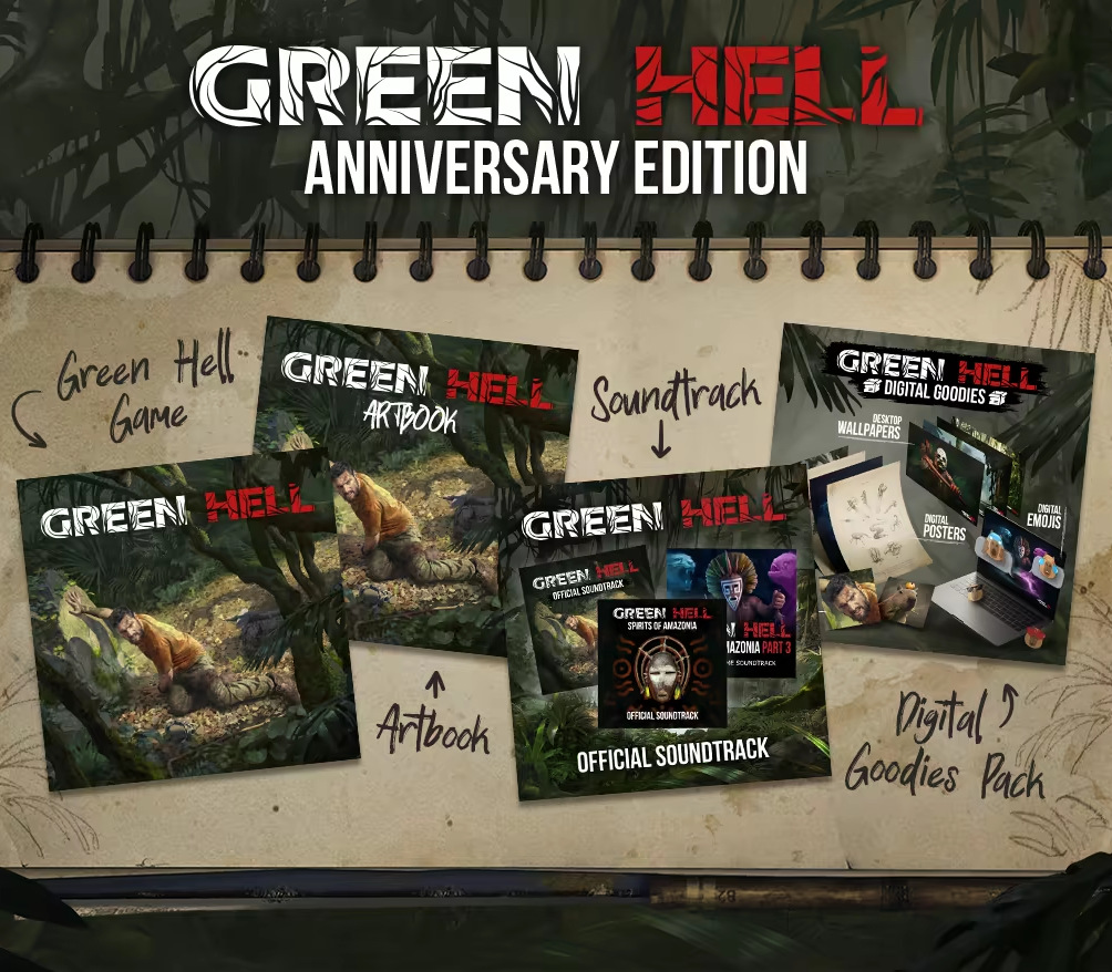 Green Hell Юбилейное издание RoW PC Steam Ключ