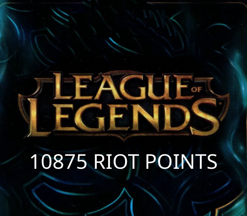 League of Legends 10875 RP Предоплаченная карта TR