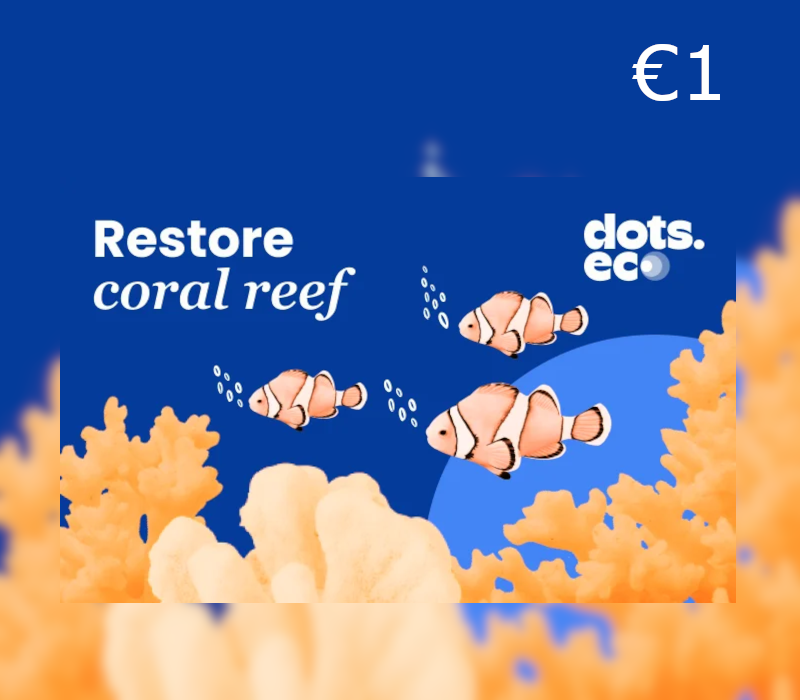 Dots.eco - Restore Coral Reefs EUR 1 Подарочная карта BE