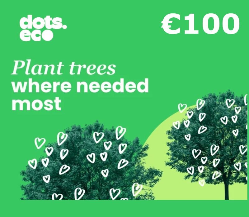Dots.eco - Plant Trees Where Needed Most EUR 100 Подарочная карта PT