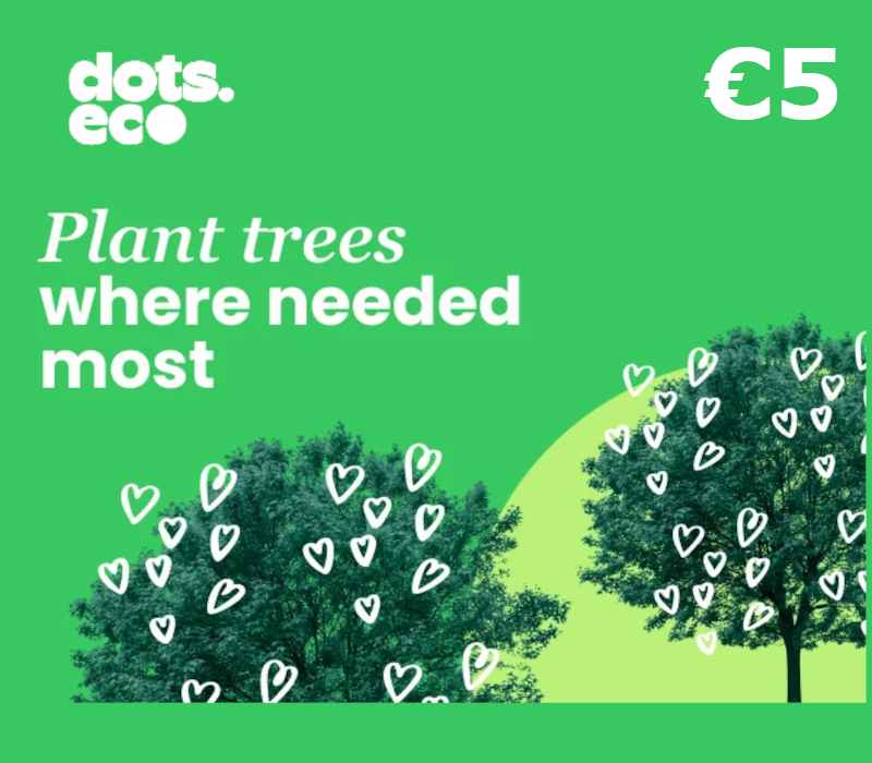 Dots.eco - Plant Trees Where Needed Most EUR 5 Подарочная карта HU