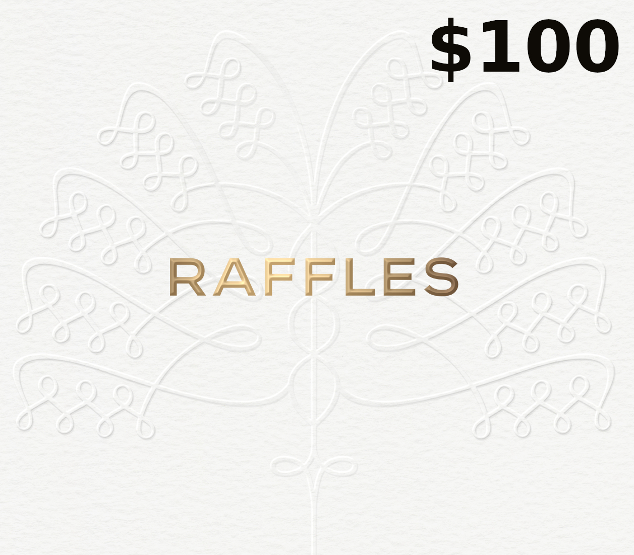 Raffles Hotels & Resorts USD 100 Подарочная карта US