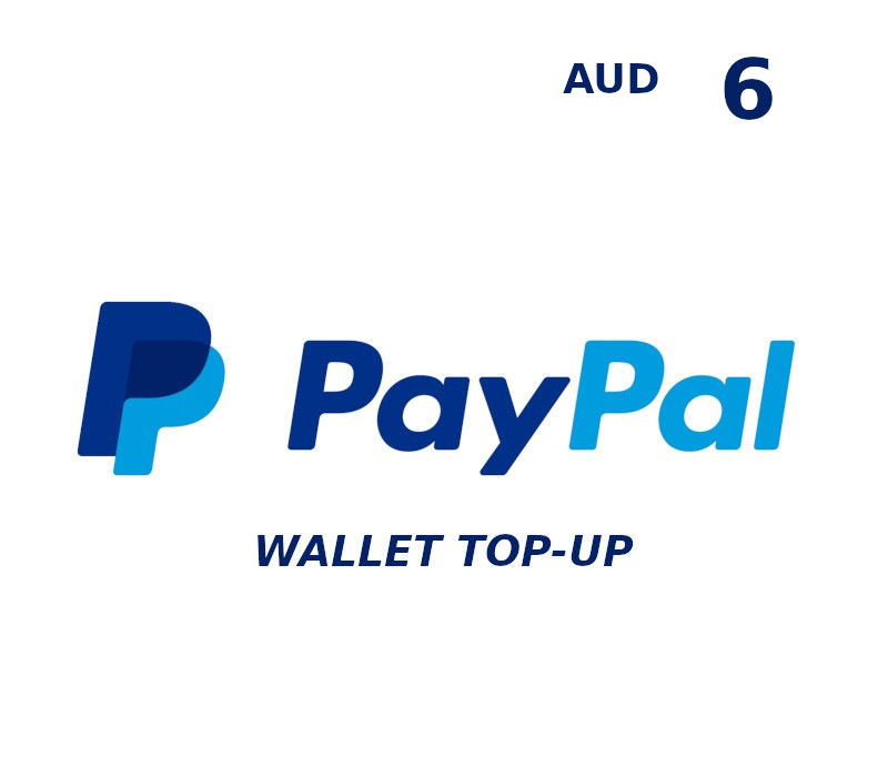 PayPal Wallet AUD 6 Top Up