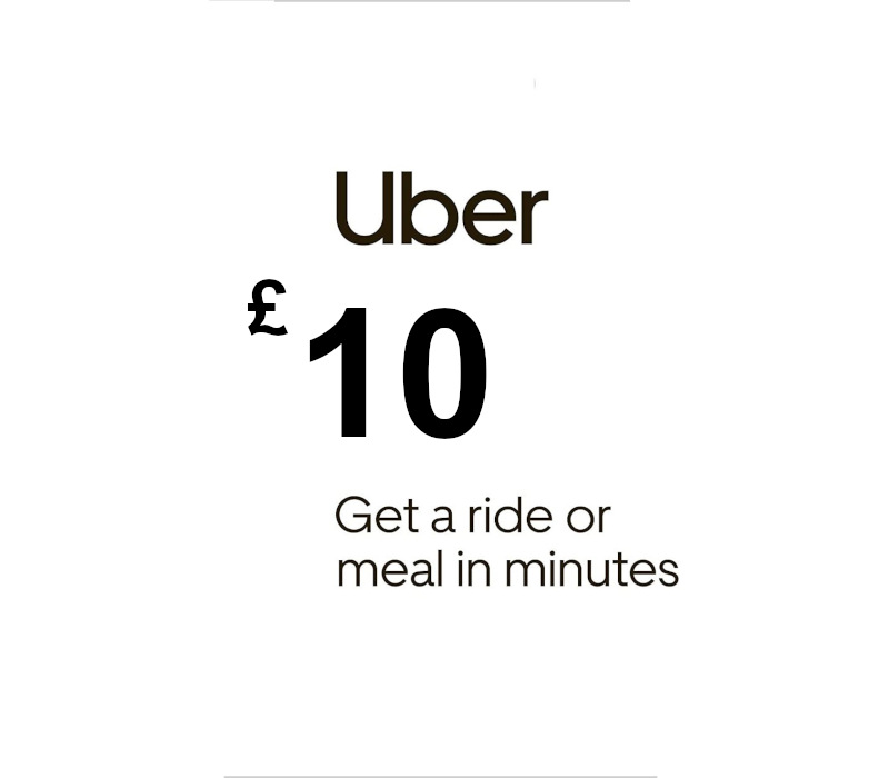 Uber GBP 10 Подарочная карта