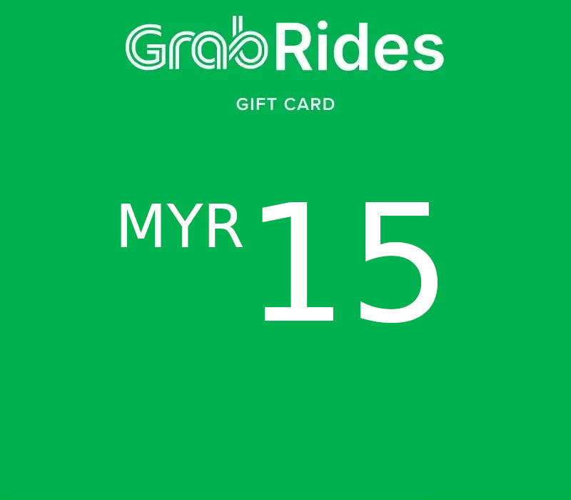 Grab Rides MYR 15 Подарочная карта MY