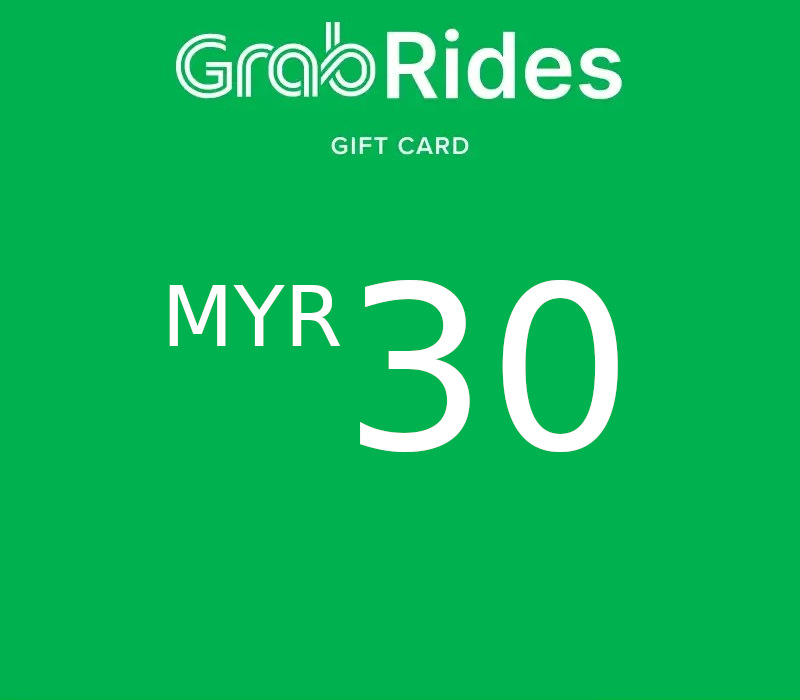 Grab Rides MYR 30 Подарочная карта MY