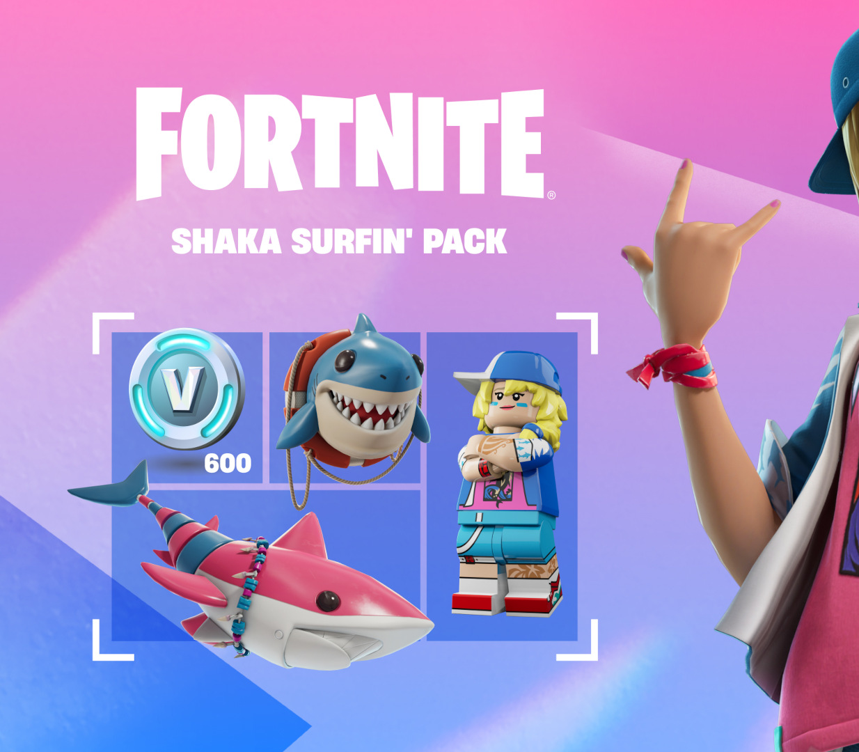 Fortnite - Shaka Surfin' Pack DLC ZA XBOX One / Xbox Series X|S Ключ