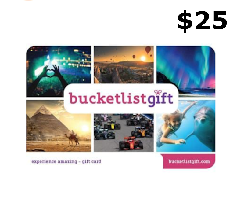 BucketlistGift USD 25 Подарочная карта US
