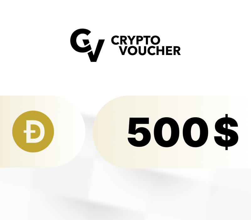 Crypto Voucher (DOGE) USD 500 Подарочная карта
