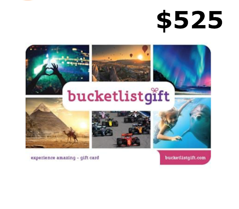 BucketlistGift USD 525 Подарочная карта US
