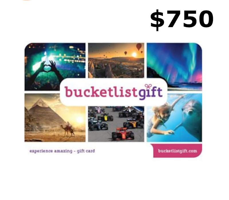 BucketlistGift USD 750 Подарочная карта US
