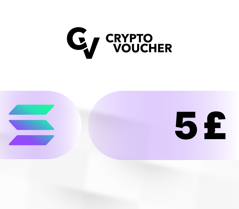 Crypto Voucher (SOL) GBP 5 Подарочная карта