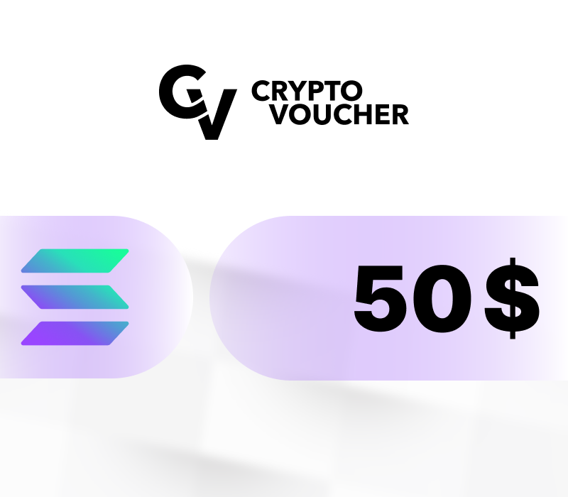 Crypto Voucher (SOL) USD 50 Подарочная карта