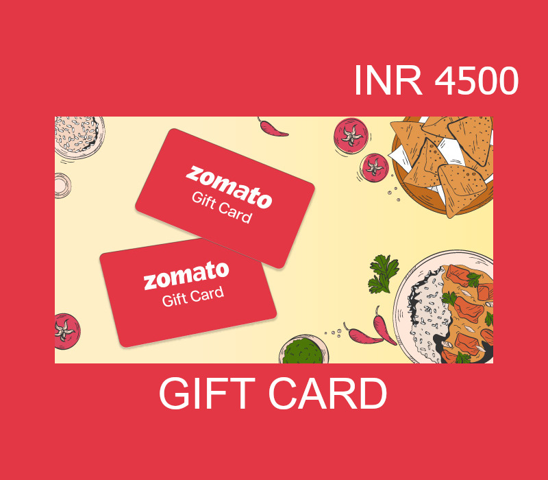 Zomato INR 4500 Подарочная карта IN