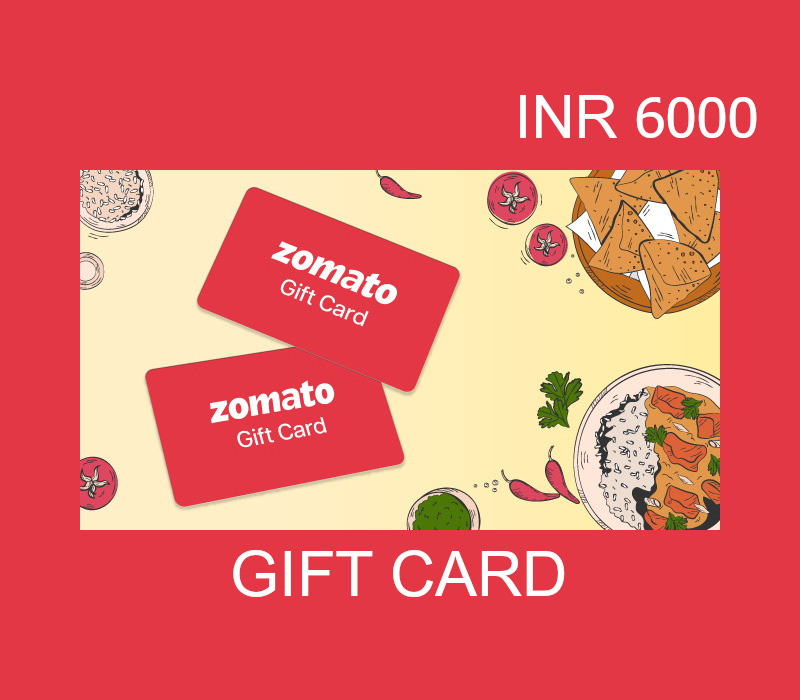 Zomato INR 6000 Подарочная карта IN