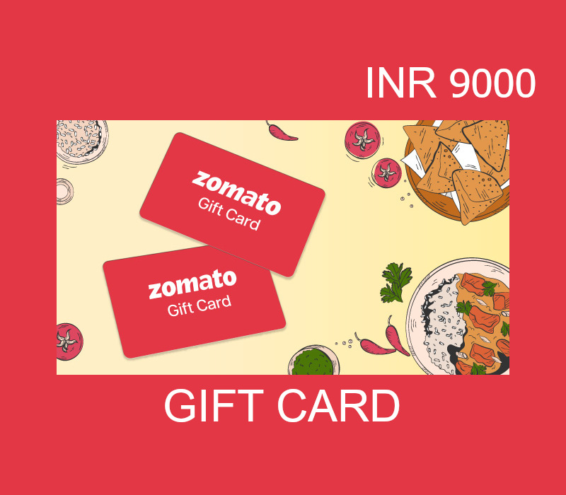 Zomato INR 9000 Подарочная карта IN
