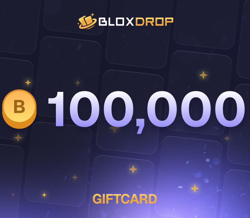 BloxDrop 100,000 Coins Подарочная карта