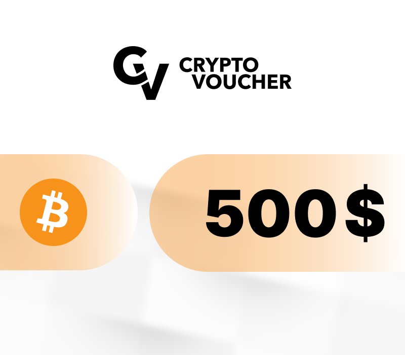 Crypto Voucher (BTC) USD 500 Подарочная карта