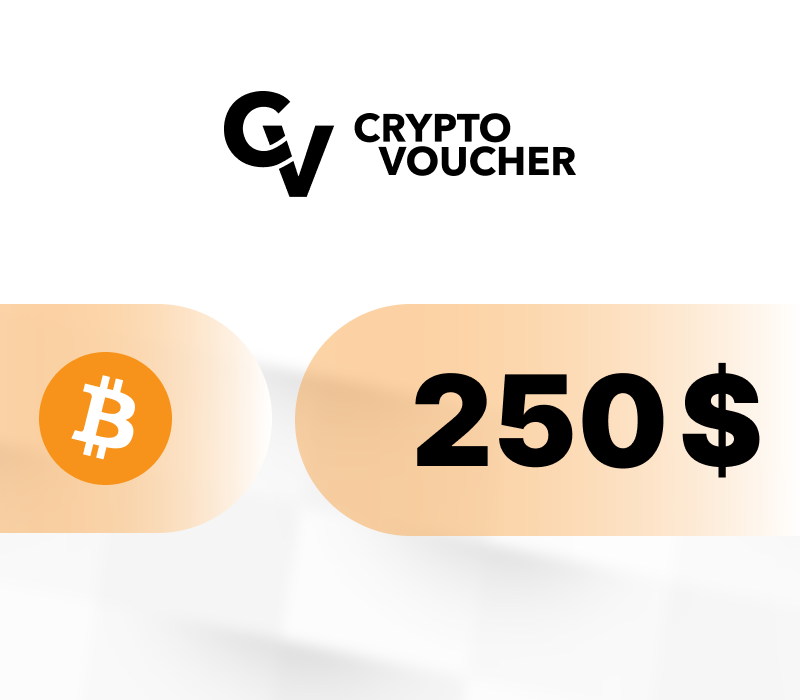 Crypto Voucher (BTC) USD 250 Подарочная карта