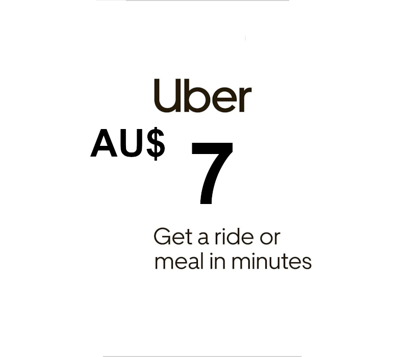 Uber AUD 7 Подарочная карта AU