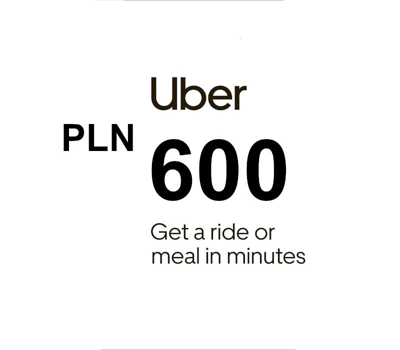 Uber PLN 600 Подарочная карта PL