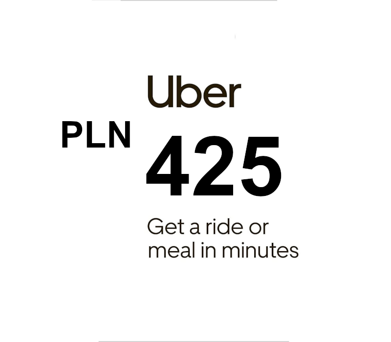 Uber PLN 425 Подарочная карта PL