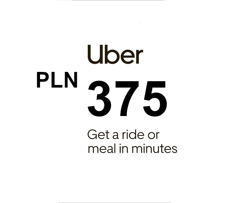 Uber PLN 375 Подарочная карта PL