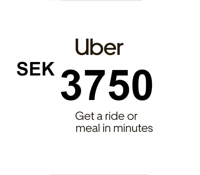 Uber SEK 3750 Подарочная карта SE