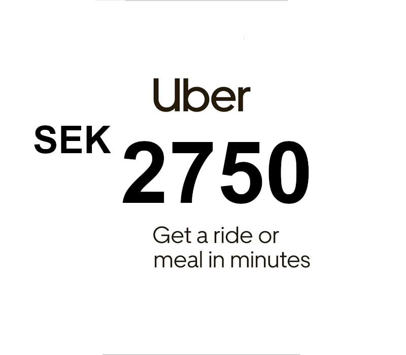 Uber SEK 2750 Подарочная карта SE