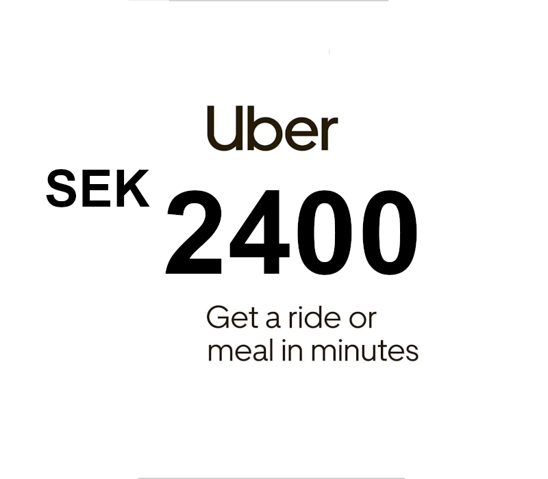 Uber SEK 2400 Подарочная карта SE