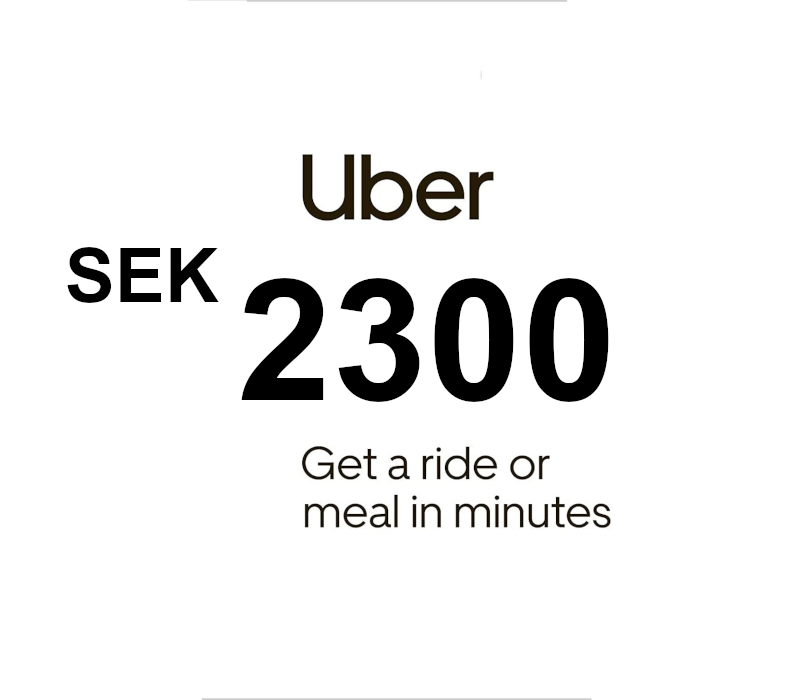 Uber SEK 2300 Подарочная карта SE