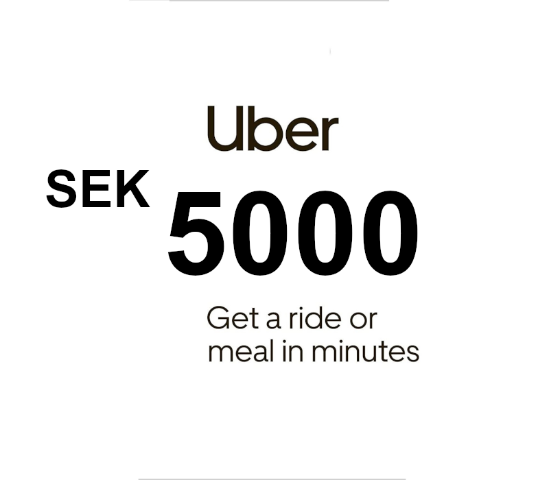 Uber SEK 5000 Подарочная карта SE