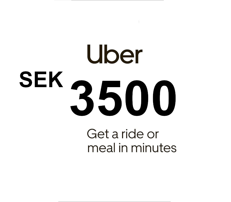 Uber SEK 3500 Подарочная карта SE