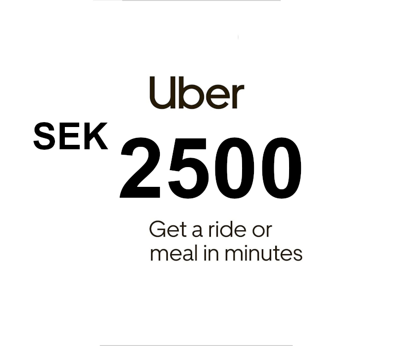 Uber SEK 2500 Подарочная карта SE