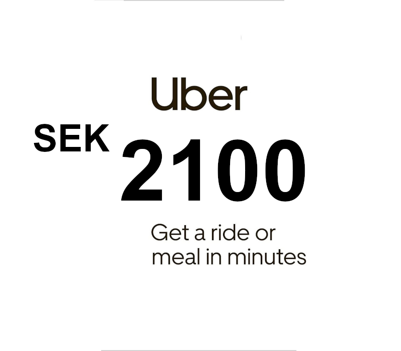 Uber SEK 2100 Подарочная карта SE