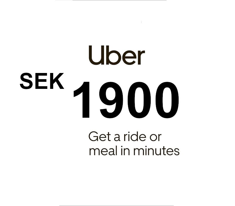 Uber SEK 1900 Подарочная карта SE