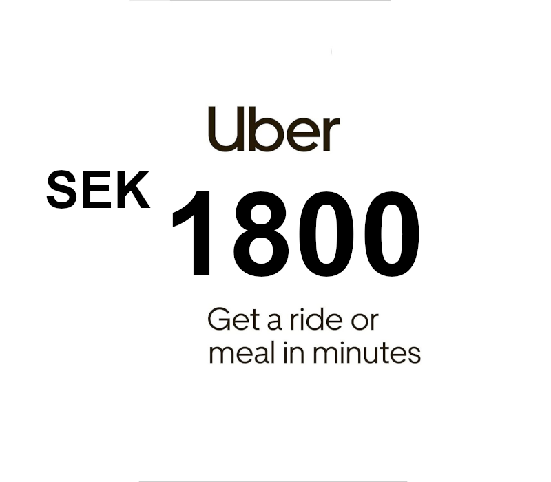 Uber SEK 1800 Подарочная карта SE