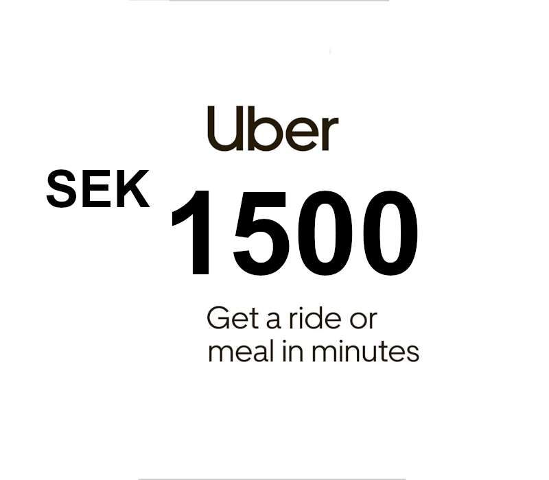 Uber SEK 1500 Подарочная карта SE
