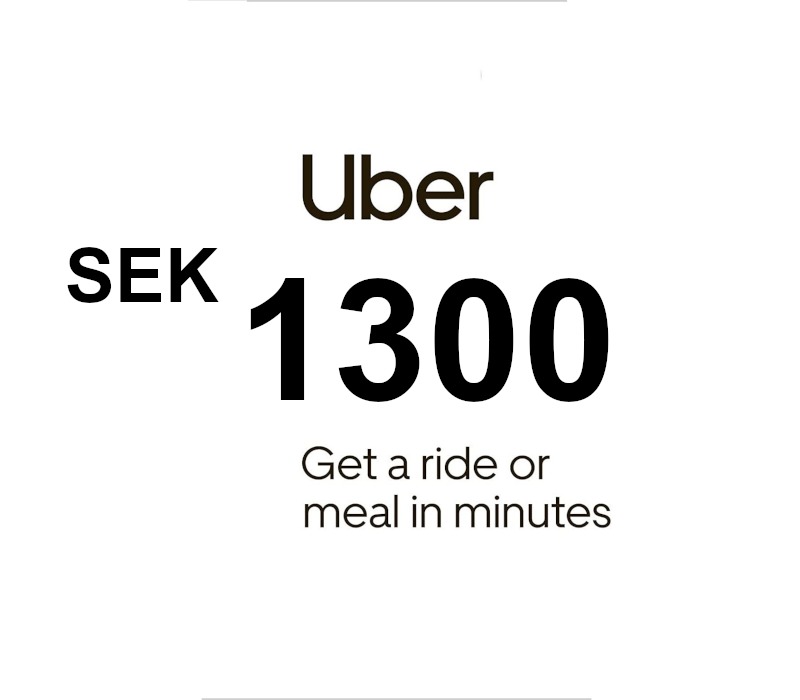 Uber SEK 1300 Подарочная карта SE