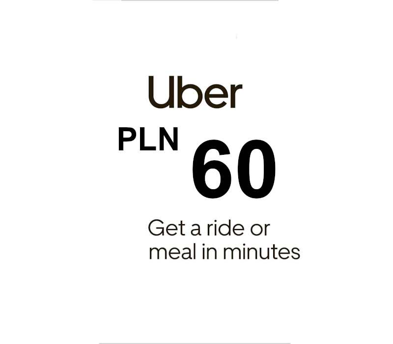 Uber PLN 60 Подарочная карта PL