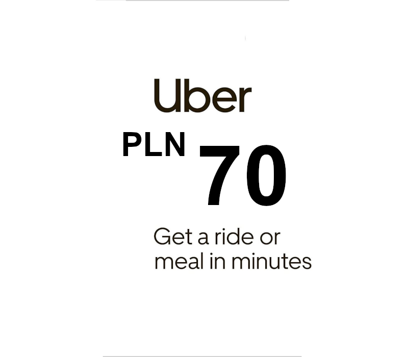 Uber PLN 70 Подарочная карта PL