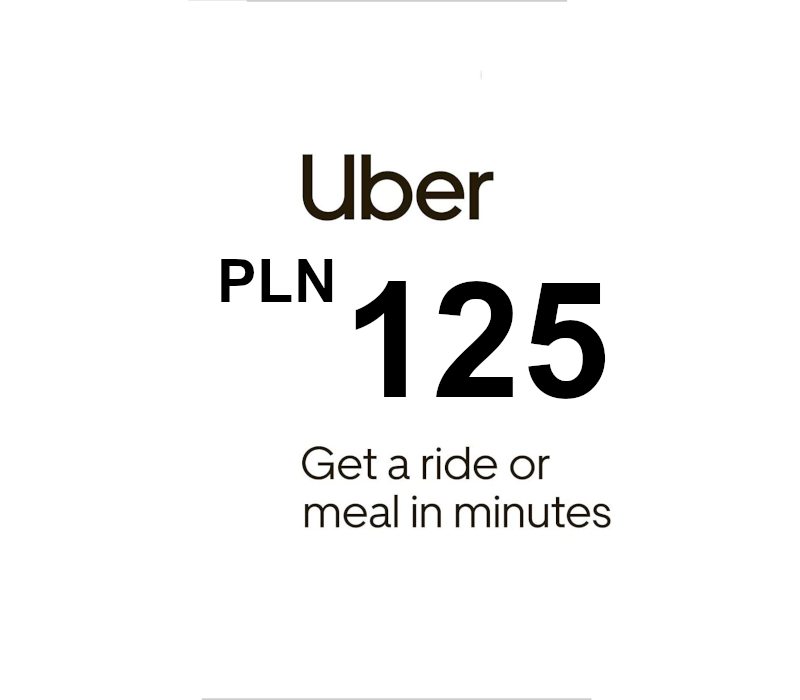 Uber PLN 125 Подарочная карта PL