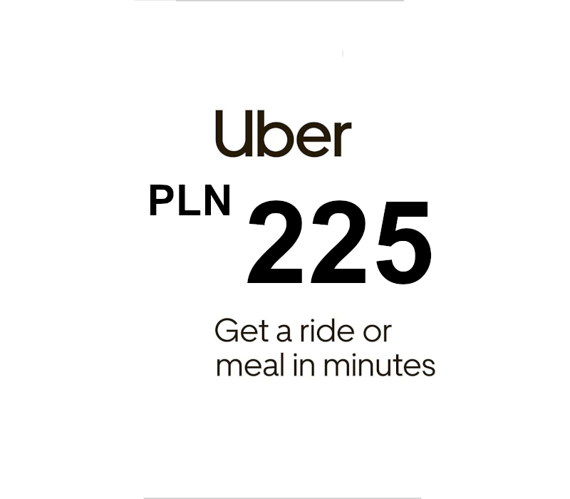 Uber PLN 225 Подарочная карта PL