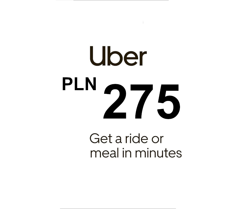 Uber PLN 275 Подарочная карта PL