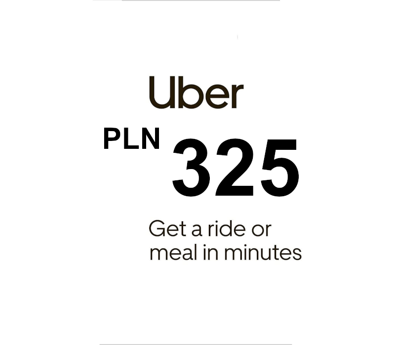 Uber PLN 325 Подарочная карта PL