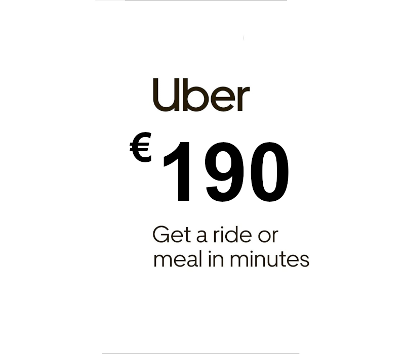 Uber EUR 190 Подарочная карта ES