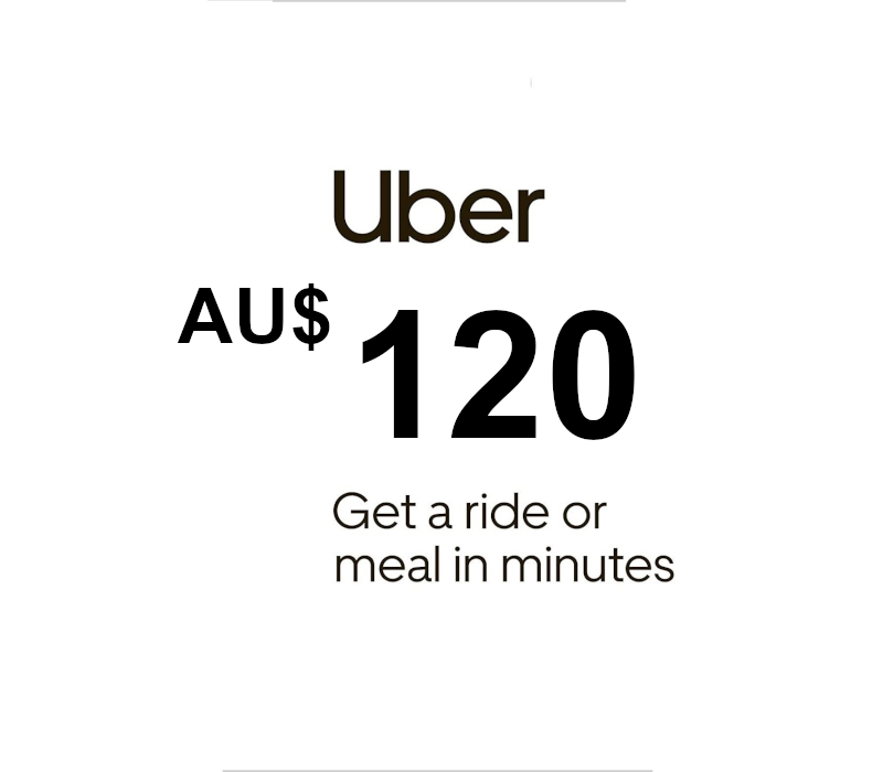 Uber AUD 120 Подарочная карта AU